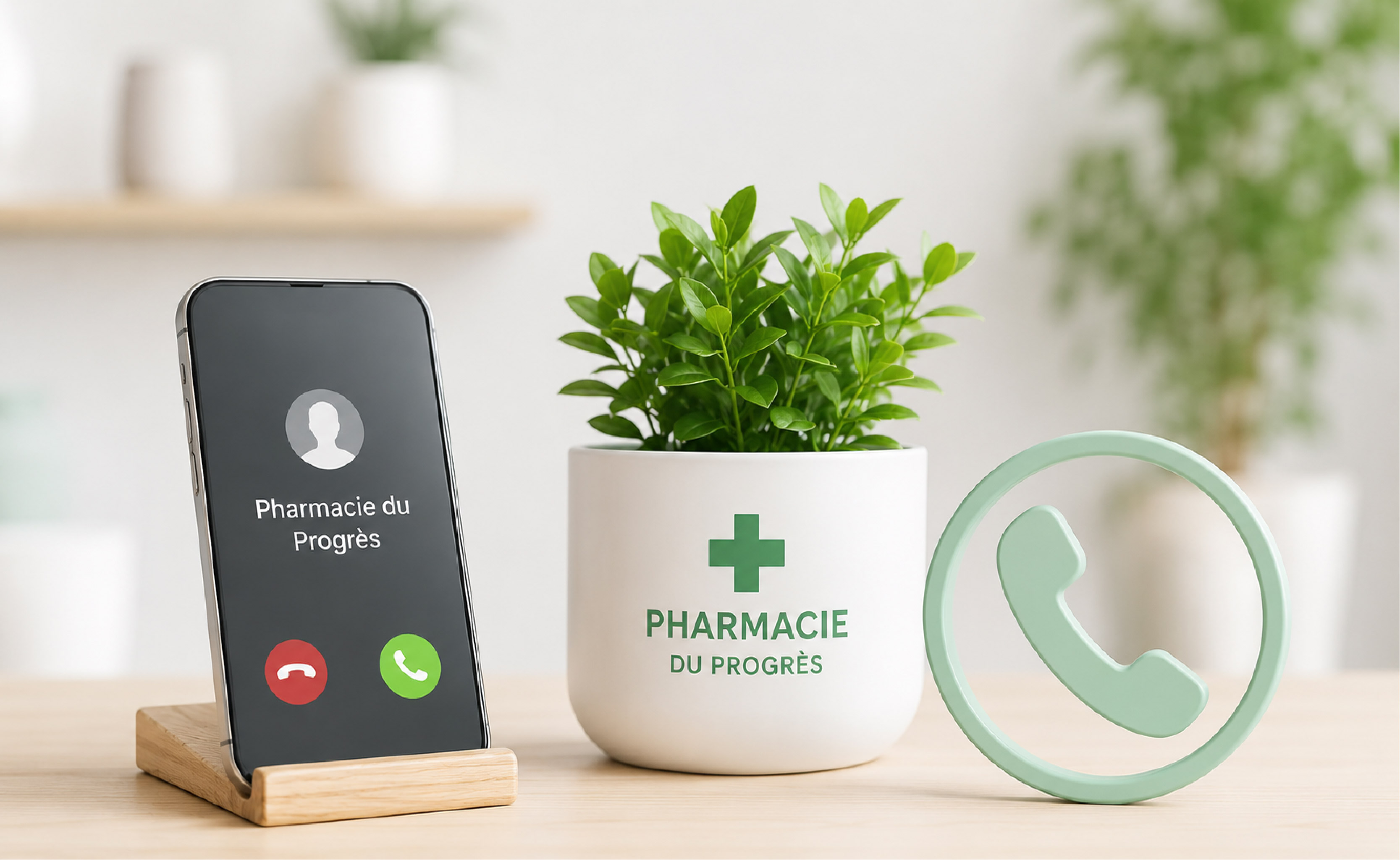 Téléphone de la Pharmacie du Progrès
