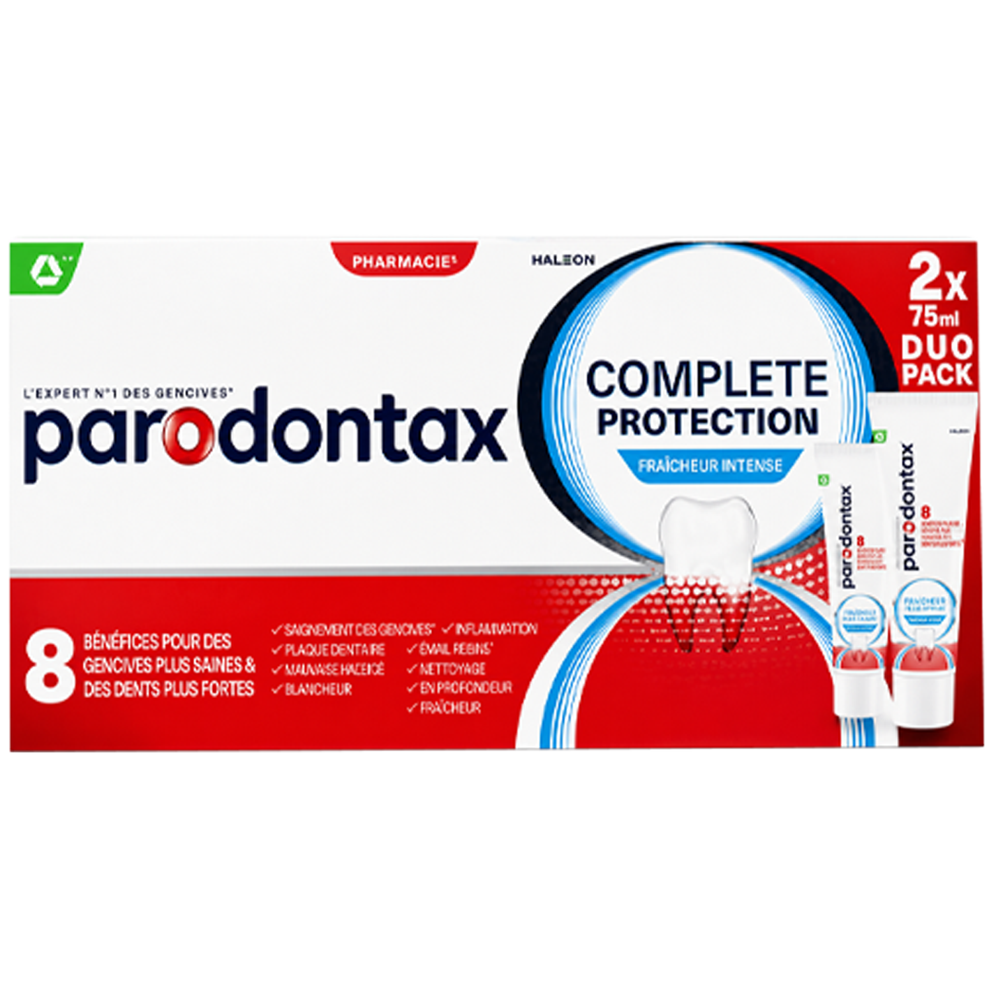 Parodontax Complete Protection, lot de 2 tubes 75 ml