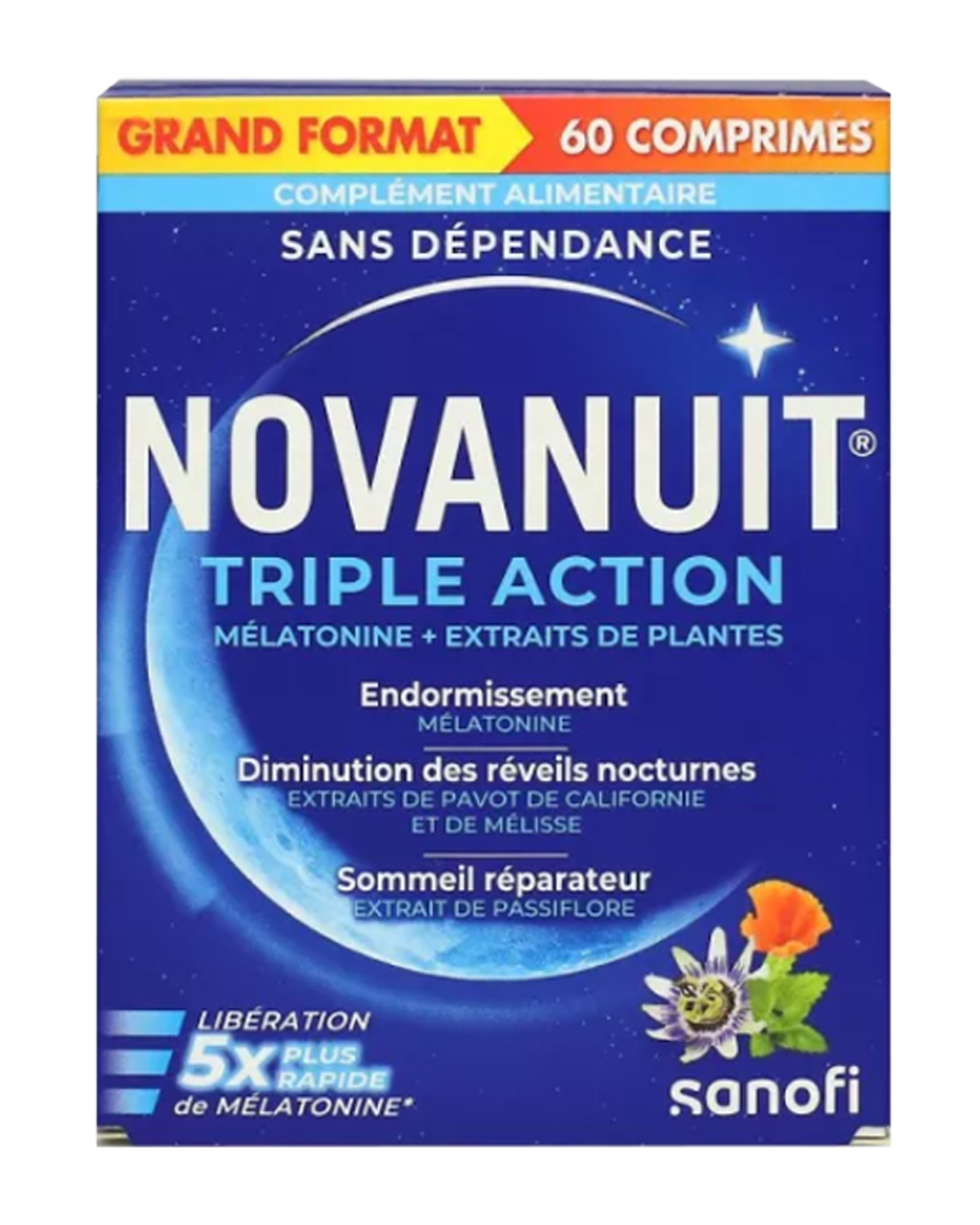 Novanuit triple action 60 comprimés
